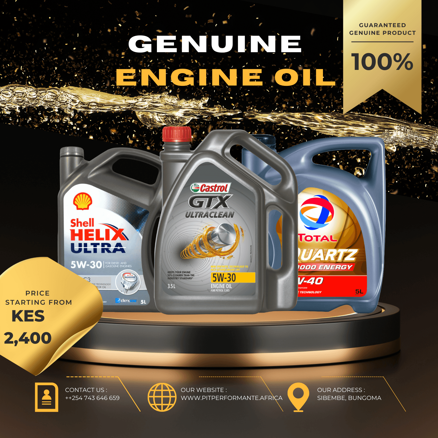 Oil Change Service at Pit Performante Kenya